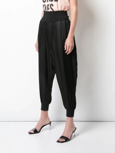 Shop Cinq À Sept Landon Silky Trousers In Black