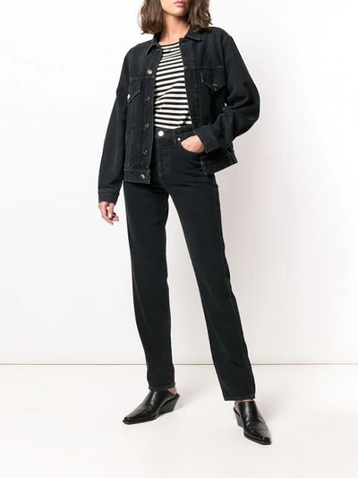 Goldsign The Morton Denim Jacket In Black