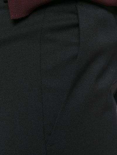 Shop Alberto Biani Flared Cropped Trousers - Black