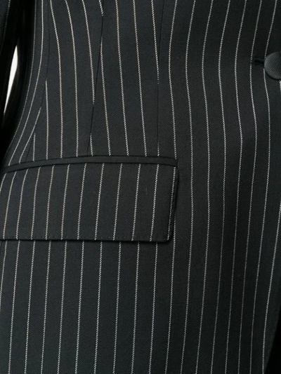 Shop Dolce & Gabbana Pinstripe Blazer In Black