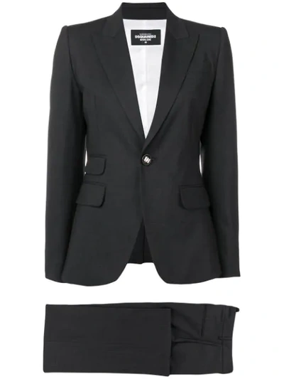 DSQUARED2 MARLENE TWO-PIECE SUIT - 黑色