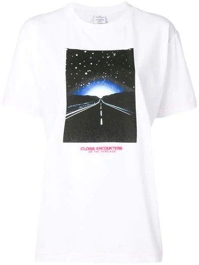 Shop Marcelo Burlon County Of Milan Close Encounters T-shirt In White