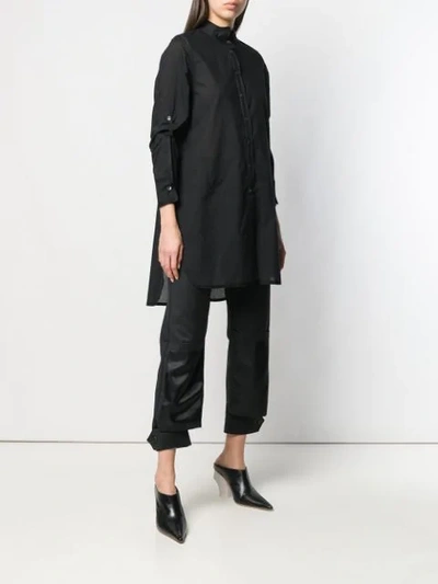 ANN DEMEULEMEESTER LONG SHIRT - 黑色