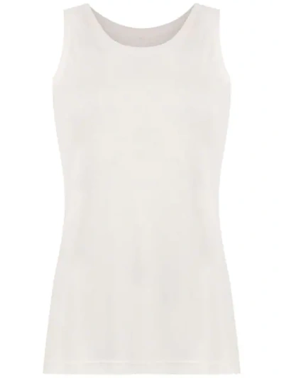 Shop Osklen Long Tank Top In White