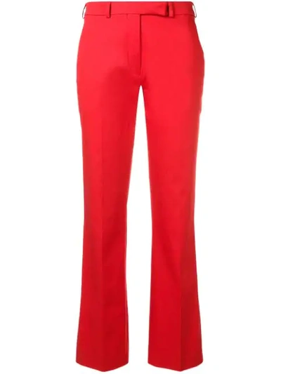 Shop Etro Classic Tailored Trousers In Red