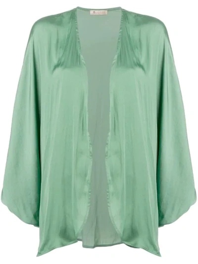 Shop Mitos Oversized Kimono-cape - Green