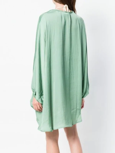 Shop Mitos Oversized Kimono-cape - Green