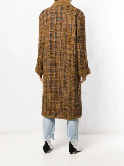 Pre-owned Chanel Vintage Single Breasted Midi Coat - Brown
