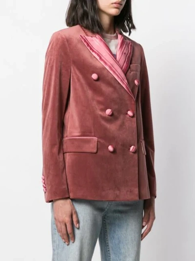 Shop Golden Goose Blazer Jacket In Pink