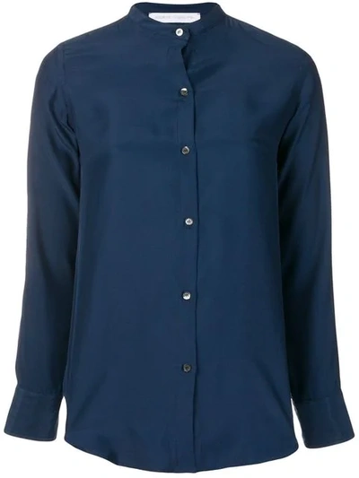 Shop Société Anonyme Mandarin Collar Shirt In Blue