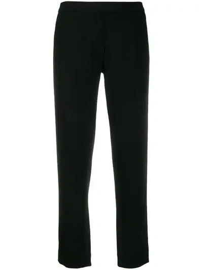 Shop Ann Demeulemeester Classic Cropped Trousers In Black