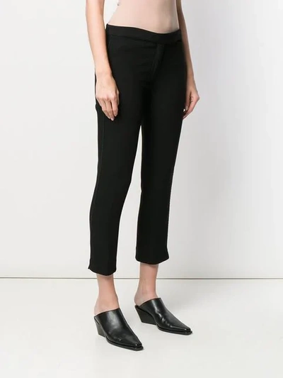 Shop Ann Demeulemeester Classic Cropped Trousers In Black