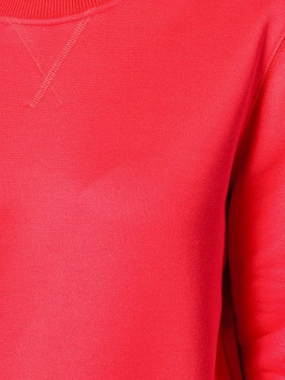 Shop Tom Ford Crew Neck Sweatshirt - Red