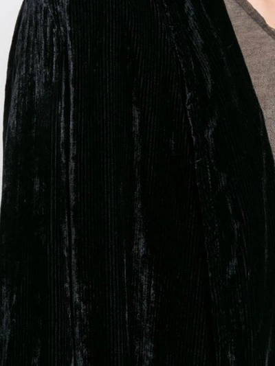Shop Ann Demeulemeester Belted Robe-style Coat - Black