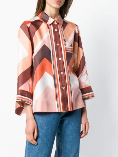 Shop F.r.s For Restless Sleepers Geometric Print Shirt In Multicolour