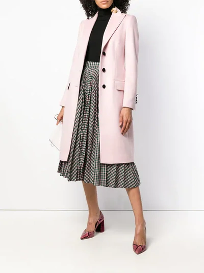 Shop Dolce & Gabbana Tailored Single-breasted Coat In F0662 Rosa