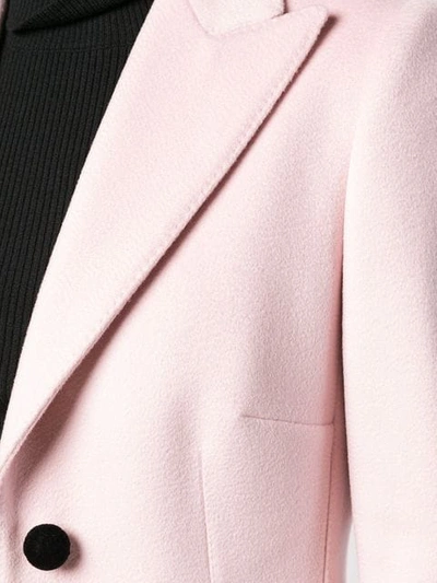 Shop Dolce & Gabbana Tailored Single-breasted Coat In F0662 Rosa