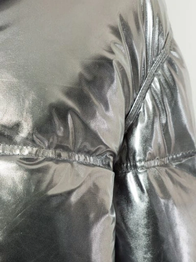 Shop Kru Reversible Down Jacket - Silver