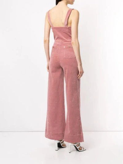 Shop Alice Mccall Quincy Zip Front Overalls In Blossom