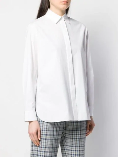 Shop Theory Oversized Fit Shirt In White