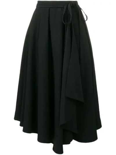 Shop Lemaire Full Skirt In Black