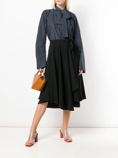 Shop Lemaire Full Skirt In Black