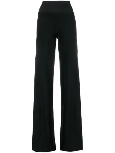 RICK OWENS FOREVER BIAS WIDE-LEG TROUSERS - 黑色