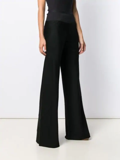 Shop Rick Owens Forever Bias Wide-leg Trousers In Black