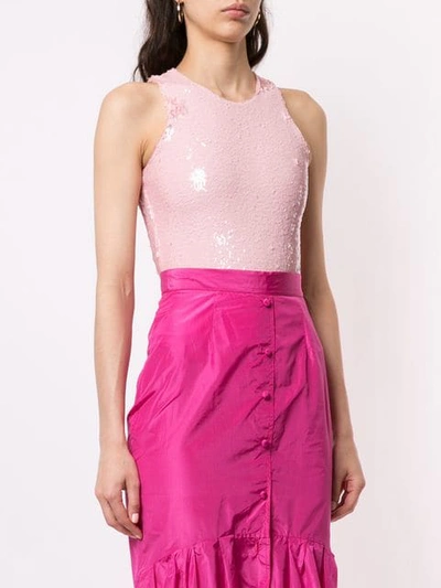 Shop Racil Sequin Embellished Body In Pink