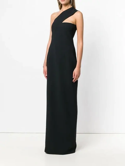 Shop Alexander Wang Asymmetric Maxi Dress In Black