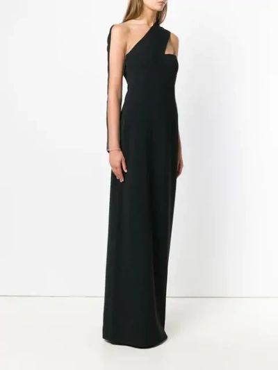 Shop Alexander Wang Asymmetric Maxi Dress In Black