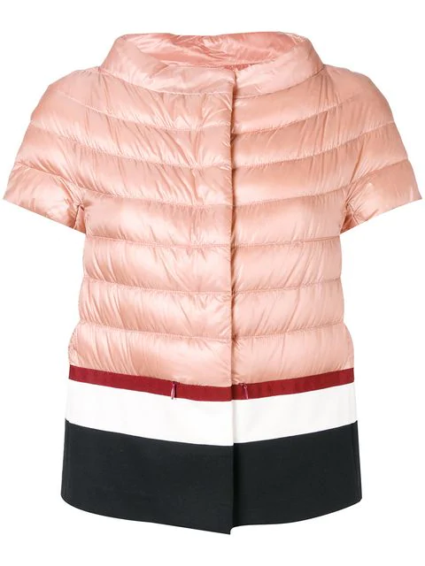 short sleeve puffer jacket
