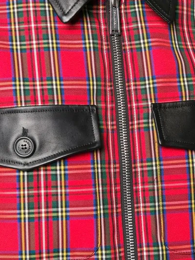 Shop Dsquared2 Contrast Panels Cropped Jacket In Black