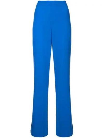 Shop Alice And Olivia Wide-leg Trousers In Blue