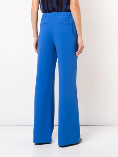 Shop Alice And Olivia Wide-leg Trousers In Blue