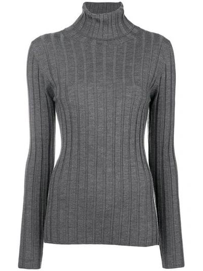 Shop Aspesi Perfectly Fitted Sweater In Grey