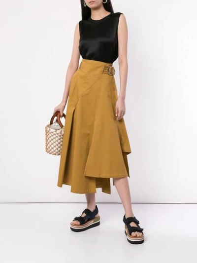 Shop 3.1 Phillip Lim / フィリップ リム Utility Belted Skirt In Brown