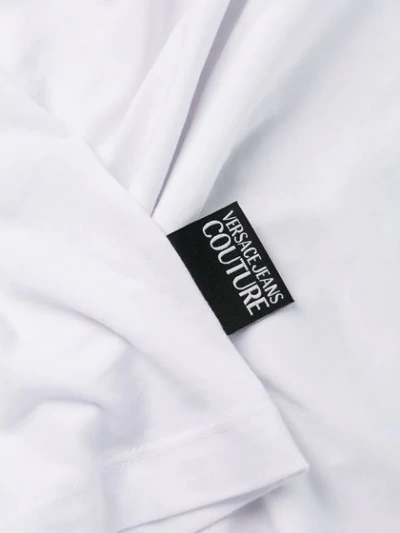 Shop Versace Jeans Couture Logo Appliqué T-shirt In White