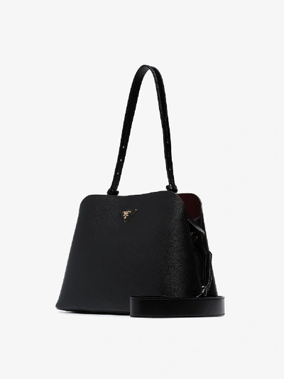 Shop Prada Black Medium Promenade Leather Shoulder Bag