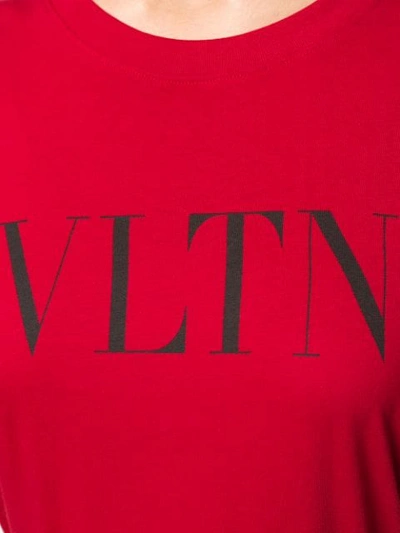 Shop Valentino Vltn Logo T-shirt In Red