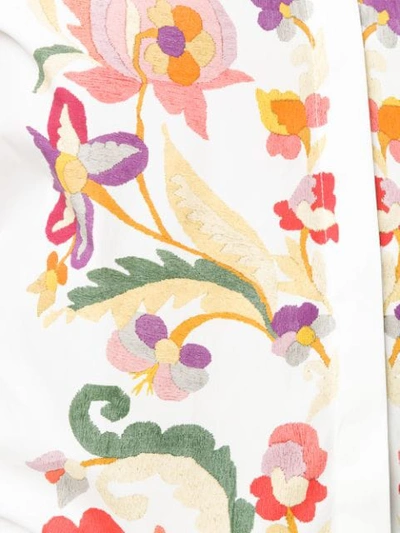Shop Etro Floral Print Shirt In White