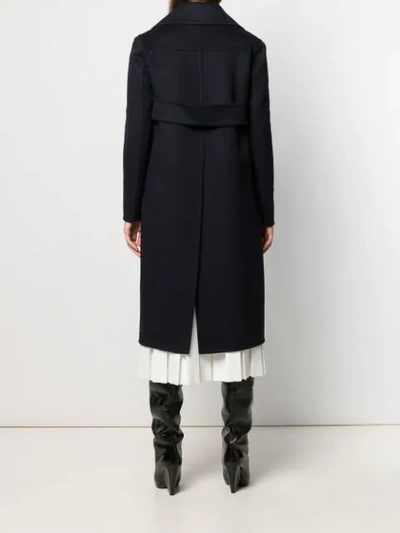 Shop Valentino Cashmere Button-front Coat In Black