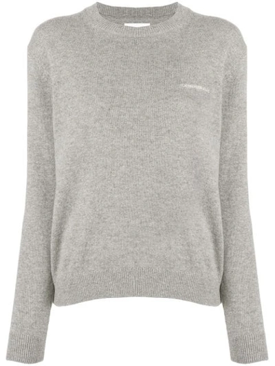 Shop Calvin Klein Jeans Est.1978 Logo Print Sweatshirt In Grey