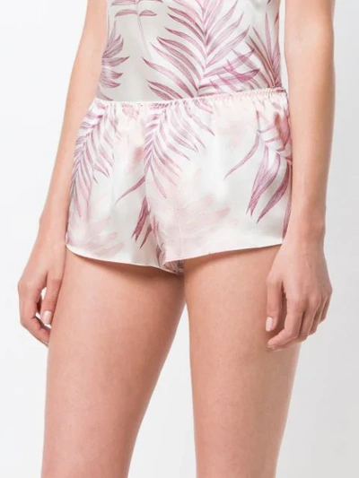 Shop Gilda & Pearl Short Loose Nightwear Shorts In Pink