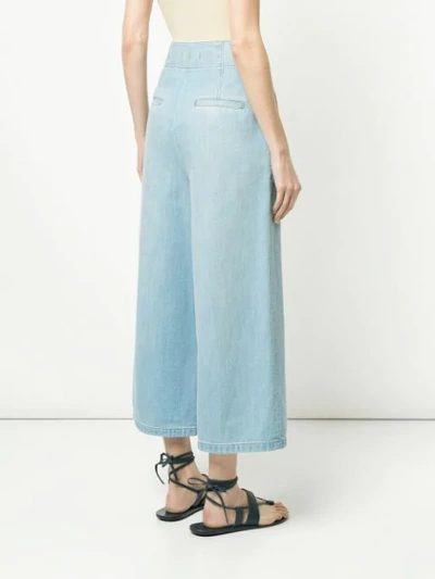 Shop Tibi Wide In Blue