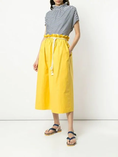 Shop Atlantique Ascoli Elasticated Waist Skirt In Yellow