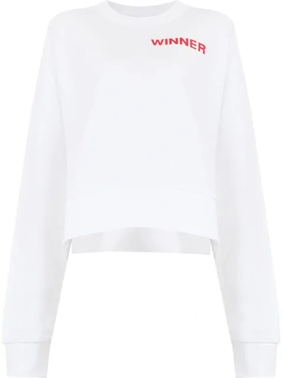 Shop Aalto Winner Sweater In White