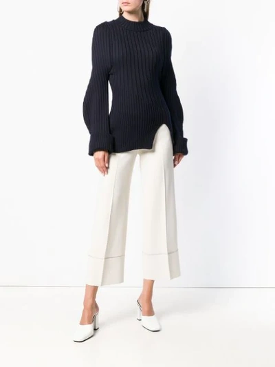Shop Antonelli Thelma Cropped Trousers In White