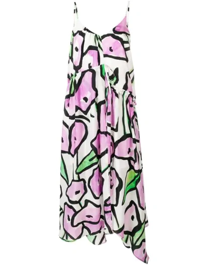 Shop Christian Wijnants Big Blossom Asymmetric Maxi Dress - Pink