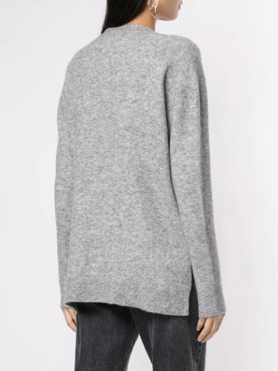 Shop 3.1 Phillip Lim / フィリップ リム Faux Pearl Button Cardigan In Grey